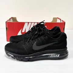 新品未使用　NIKE ナイキ エア マックス 2017 黒　ブラック25cm