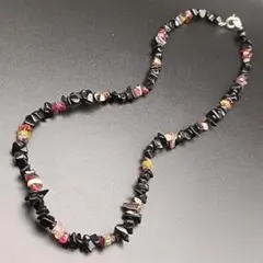 マルチカラートルマリン ネックレス 〜漆黒に宿る彩りの宝珠〜2b