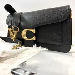 極美品★保存袋付　2way コーチ　タビー　ショルダーバック　26 ブラック