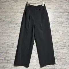 NATURAL BEAUTY BASIC ダークグレー ワイドパンツ カジュアル