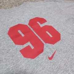 【レア】ナイキ★ビンテージTシャツ★ドライフィット★グレー×赤★Lサイズ