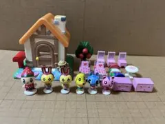 2006年 どうぶつの森 わたしのおうちコレクション 黄色とオレンジ屋根　セット どうぶつの森 森をつくろう！ おうちセット オレンジの屋根 H2 - メルカリ