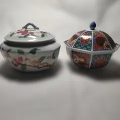 新品 有田焼 館源 館林喜助作 染錦赤濃梅文 取皿揃　5枚 源右衛門 新品 有田焼 館源 館林喜助作 染錦赤濃梅文 取皿揃 5枚 源右衛門