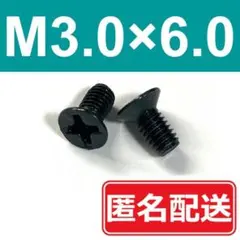 《本数指定可》M3×6　皿頭　小ネジ　ヘッドフォン　mm　ミリ　3.0　6.0