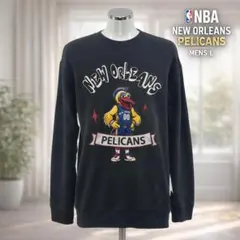 【NBA】ニューオーリンズ ペリカンズ スウェット ブラック MENS Lのサムネイル