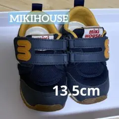 【MIKIHOUSE】ミキハウス ベビーシューズ 13.5センチ ネイビー