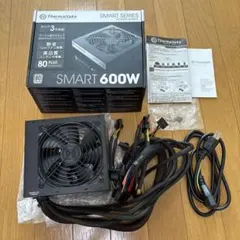 美品 Thermaltake SMART 600W 80PLUS電源 自作PC用