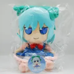 東方ぬいぐるみシリーズ99ふもふもちるの。ひそうてんそくばーじょん　缶バッジ 缶バッチ付！ 東方 ぬいぐるみ 99 チルノ 非想天則ver. ふもふもちるの