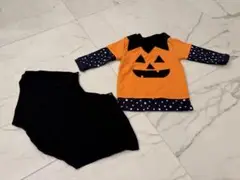 2点セット！ハロウィン マント着脱可能 長袖カットソー 90