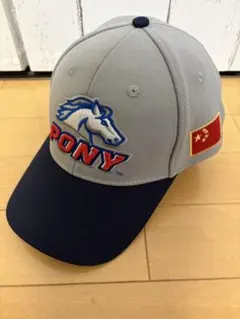 PONY ベースボールキャップ グレー/ネイビー