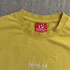 PIZZA-LA ピザーラ Tシャツ 옐로우
