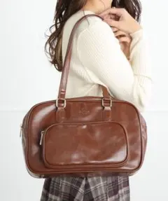 ブラウンレザートートバッグ