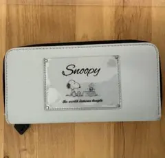 SNOOPY LONG WALLET ZIP TYPE 長財布　水色　スヌーピー