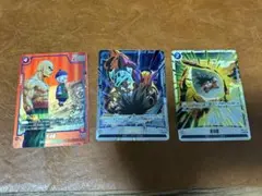 リミテッドパック　天津飯　天空×字拳　気功砲　3枚セット　フュージョンワールド