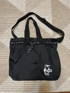 CHUMS ブラック ショルダーバッグ