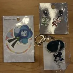 新品未使用★ポケモンセンター　キーホルダー、ステッカー3点セット