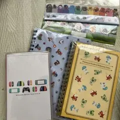 スーパーマリオ・ポケモン ノートと付箋セット