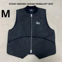 Stussy ブラック ベスト L STUSSY ステューシー OUTER GEAR 裏地キルティング フルジップ