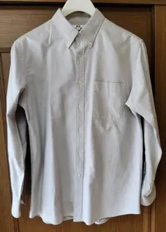 【9/21まで期間限定特価！】UNIQLO　オックスフォードシャツ　グレー　XL