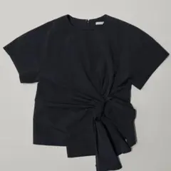 yori ⭐︎ ヘムフレア トリコットカットソー バックリボン 手洗い可能