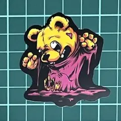 ST667ステッカー シール ハロウィン 熊 ベアー パンク ロック 雑貨