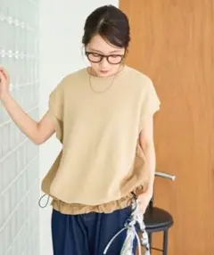 FREAK'S STORE　切り替えニットプルオーバーのサムネイル