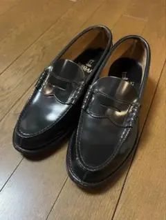 REGAL リーガルブラックレザー コインローファー