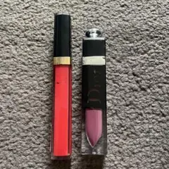 CHANEL ルージュ ココ グロス & Dior アディクト ラッカープランプ