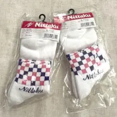 新品未開封　卓球　2足セット☆ 新品　ニッタク　靴下　M 22〜25㎝