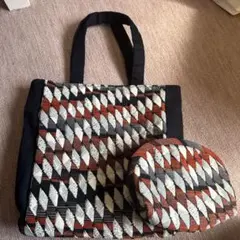 ハンドメイド パッチワーク　トートバッグ　ポーチのセット
