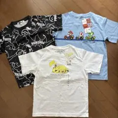 ポケモン　スーパーマリオ Tシャツ 120cm 3枚セット