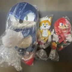 ソニックVSナックルズ　ザ•ムービー　ぬいぐるみ　3種