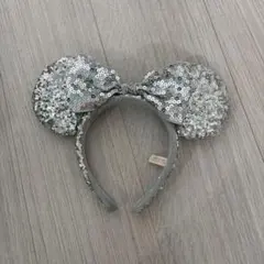 ミッキーマウス耳カチューシャ シルバー