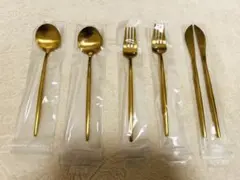 cesa beams ゴールドカトラリーセット 6点　食洗機可