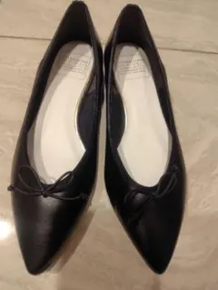 ロッタデザインブラック LOTTADESIGNフラットシューズ　 23.0cm