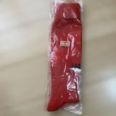 ATHLETA 赤 サッカーソックス 25〜27cm ①