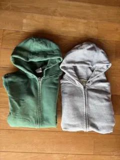 バーンズアウトフィッターズ パーカー 2枚セット ジップパーカー　吊り編み　日本