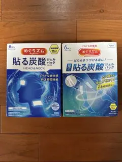 めぐりズム 貼る炭酸ジェルパック HEAD&NECK 足用 セットのサムネイル