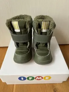 【美品】IFME ブーツ　15cm　カーキ