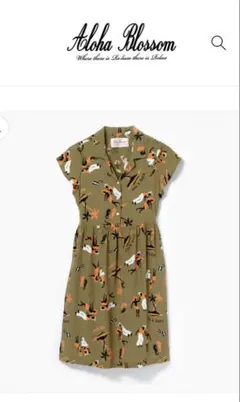 Aloha Blossom 半袖ひざ丈ワンピース size1 2025年最新】aloha blossom レディース ひざ丈ワンピースの人気