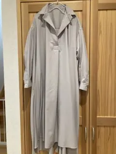 L*u様 美品☆ベースレンジ シルクネップオーバーシャツワンピース