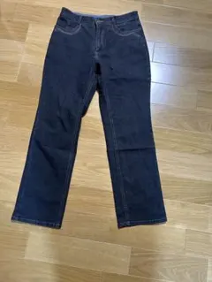 レディース デニムパンツ ネイビー 70サイズ股下70のサムネイル