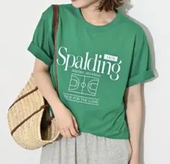 SPALDING/スポルディング IENA SLOBE別注グリーンTシャツのサムネイル
