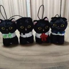 黒仔猫にゃんマスコット　モフサンド