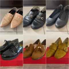 靴 まとめ売り (パンプス フラットシューズ ローファー 厚底)
