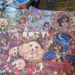 ガーゼハンカチ3枚セットパネル犬さんハンドメイド