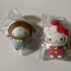 【値下げ可】ハローキティ シナモロール キーホルダー ちびっとも 和菓子