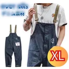 オーバーオール サロペット デッキパンツ 作業 メンズ 作業着 つなぎ XLのサムネイル