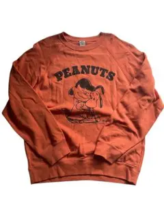 UNIQLO PEANUTS オレンジ　スヌーピー　スウェット　美品　M