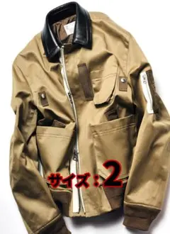 sacai Cotton Chino Blouson サカイ ブルゾン ベージュのサムネイル
